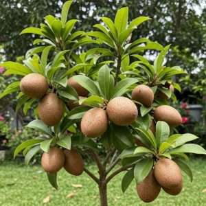 Thai sobeda plant - Sapodilla plant - থাই সবেদা গাছ।