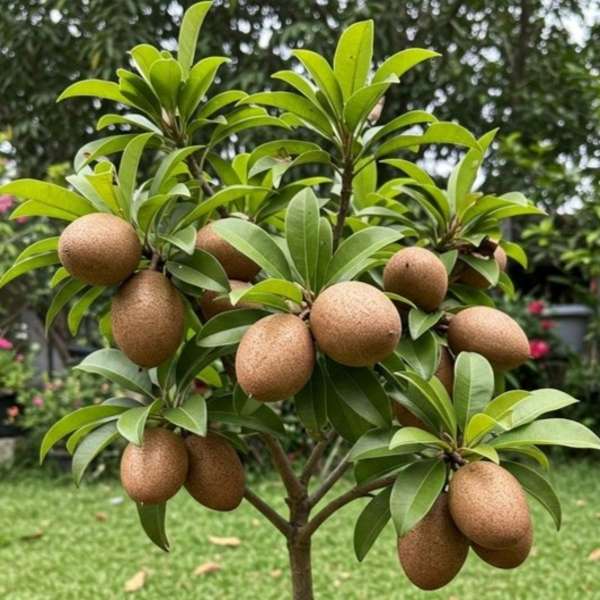 Thai sobeda plant - Sapodilla plant - থাই সবেদা গাছ।