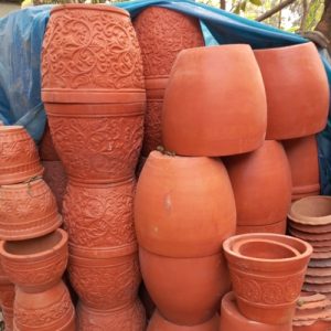 Terracotta Pots - পোড়া মাটির ডিজাইন টব।